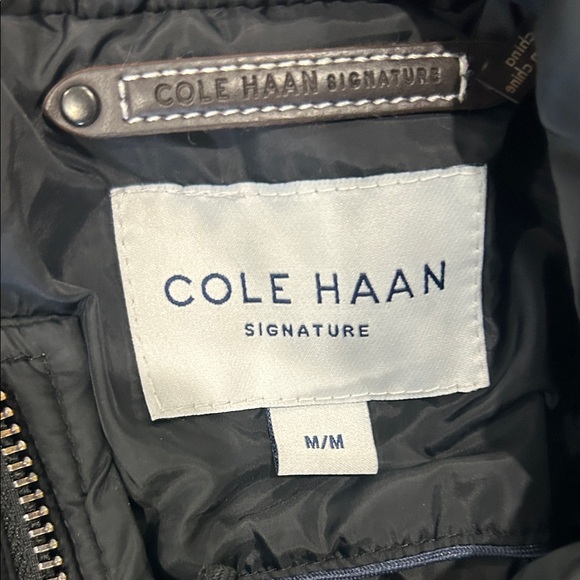 Cole Haan Black Quilted Field Jacket - Picture 3 of 9